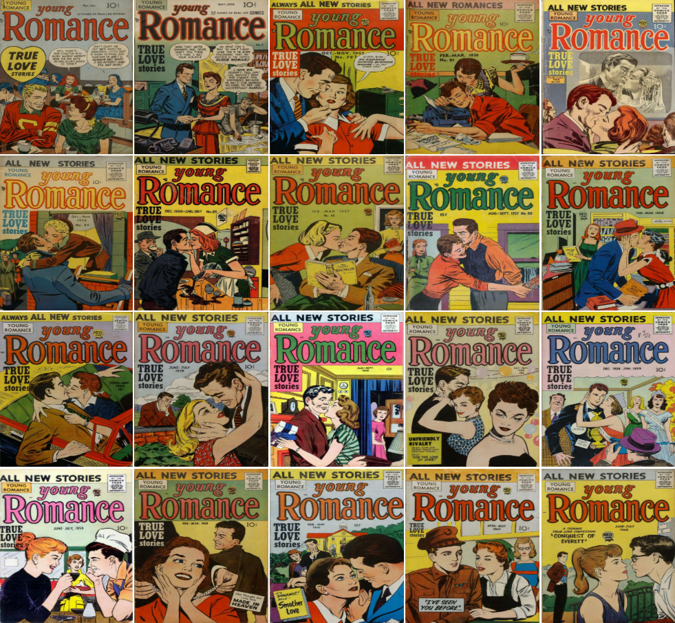 ココアページ 1948 - 1960 Young Romance Comic Book Package - 20 eBooks on CD | eBay