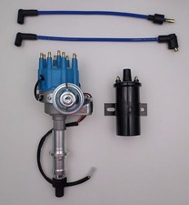 Pontiac Blue Small Cap Hei Distributor Black 45k Coil 301-326-350-389-400-455