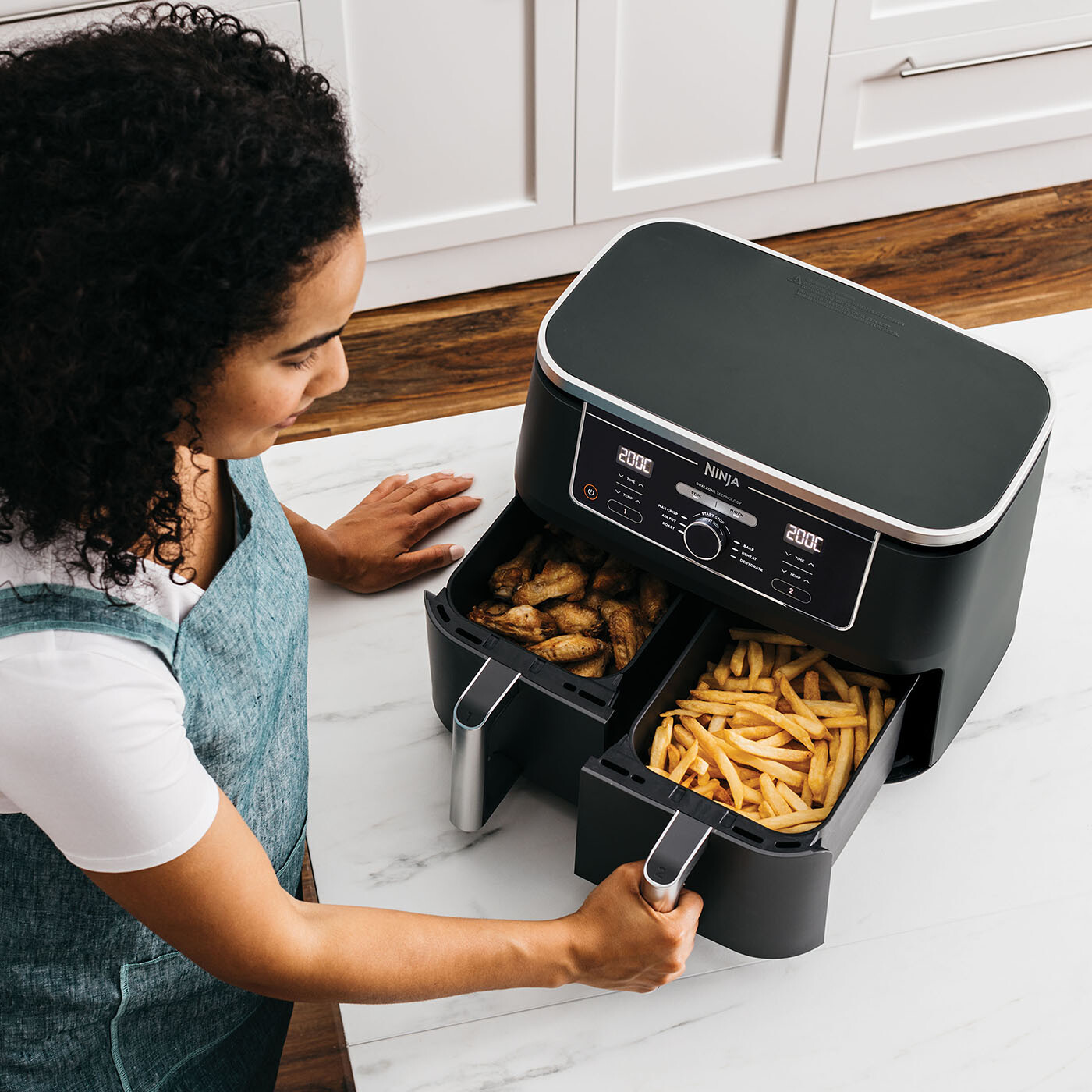 Ninja Foodi MAX 9.5L Dual Zone Air Fryer AF400UK Certified