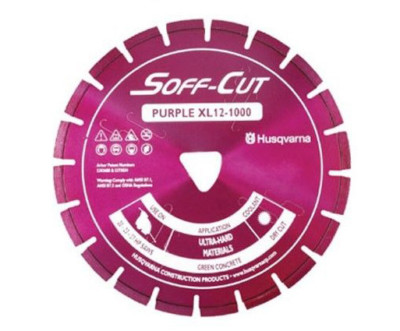 Husqvarna Excel 1000 Series 6'' Purple Soff Cut Ultra Early Entry Diamond Blade