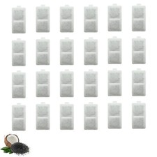 24 Pks Nispira Large Water Filter for Whisker City Automatic Pet Fountain