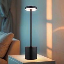 Tischlampe Tischleuchte Wohnzimmerleuchte LED Touchdimmer schwarz CCT H 34 cm
