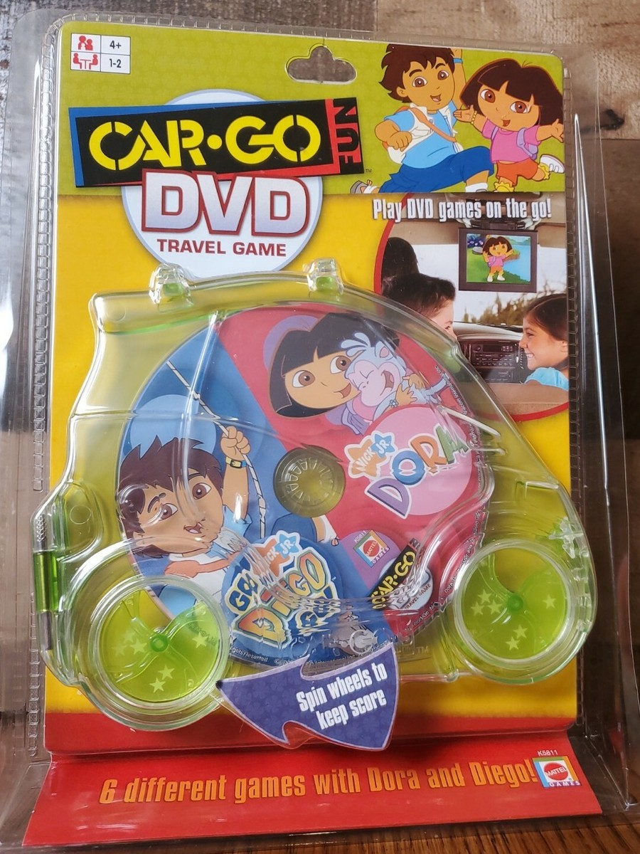 Mattel Dora The Explorer & Go Diego Go Car-Go DVD Travel