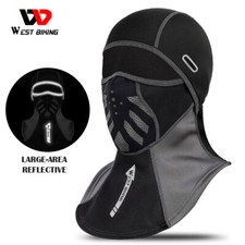 Winter Sports Cycling Cap Reflective Motorcycle Balaclava Hood Neck Warmer Hat
