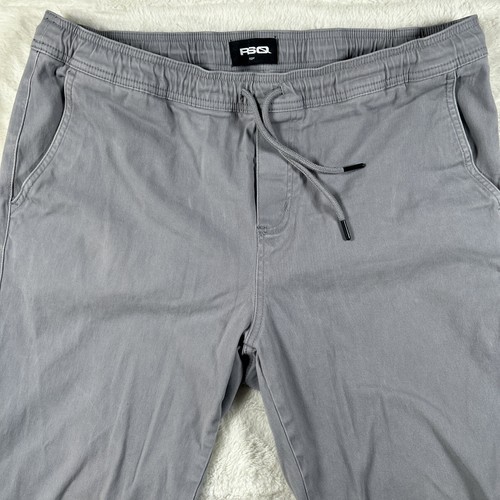 RSQ Men's XLx34 Grey Twill Jogger Pants - Picture 2 of 12