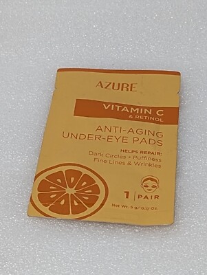 Azure Skincare Vitamin C & Retinol Anti-Aging Under Eye Pads 1 Pair