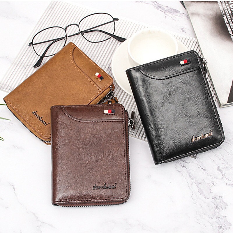Portafoglio Uomo In Microfibra Con Protezione RFID, Blocco Carte Contactless, Stile Mini Wallet. - Foto 4