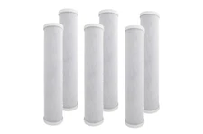 Pack of 6: CARBON BLOCK FILTERS 2.5" x 10" REVERSE OSMOSIS DRINKING WATER FILTER