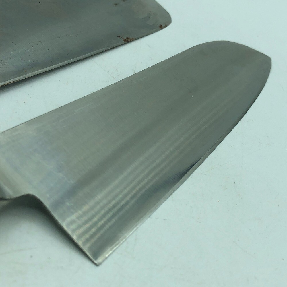 Cooking iron man Hiroyuki Sakai knives Santoku 11.6"" / Leaf Cutting 11