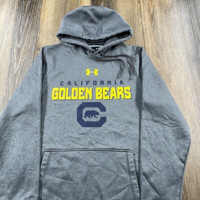 California Golden Bears Hoodie Mens S Gray Sweatshirt Football Team NCAA Sweater