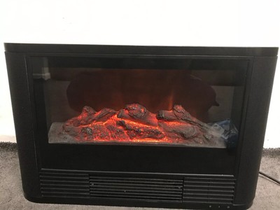 Dunelm Black Electric Stove Heater | eBay