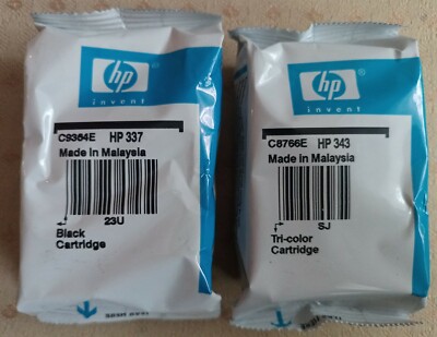 Original HP 337 + HP 343 tintenpatronen (C9364EE C8766EE) - Kostenloser versand!