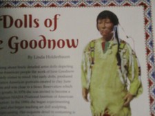 9p June Goodnow Native American Doll History Artile / Holderbaum