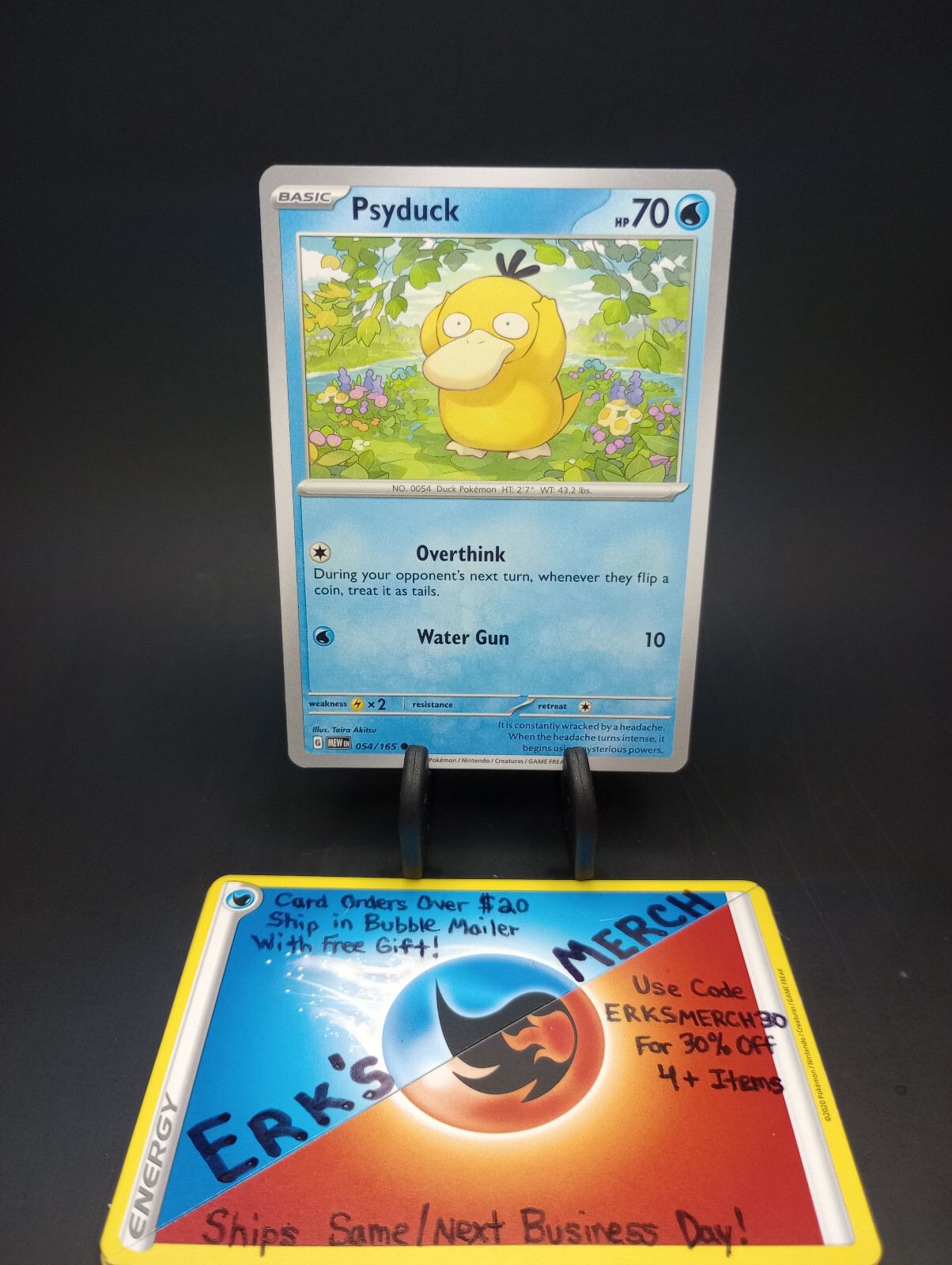Psyduck 054/165 English 151 Regular Common Pokemon Card 