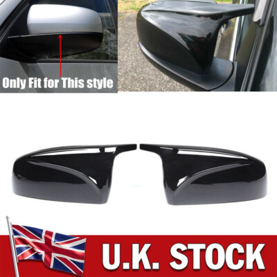 Replaces For BMW X5 X6 E70 E71 07-13 Glossy Black M Style Side Mirror Caps Cover