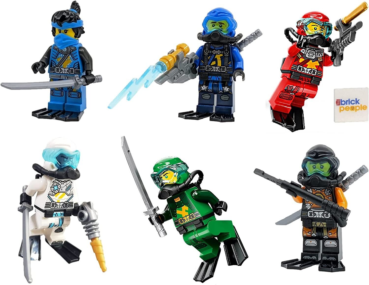 LEGO Ninjago Combo Foil Pack Set Seabound Minifgures Lloyd Jay Cole Zane Kai NYA