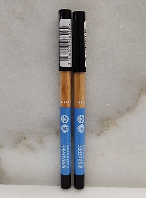 2 Rimmel Eye Liner Definer #001 Pitch Intense Color That Lasts All Day..