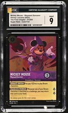 CGC 9 Disney Lorcana MICKEY MOUSE Wayward Sorcerer FOIL PSA First Chapter BGS 51