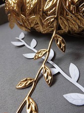 Autumn Satin Rusty Leaf Leaves Vine Garland Ribbon floris Trim Bridal Fake plant