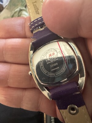 Ecclissi Sterling Silver Purple Leather Watch Needs Battery  display picture 1