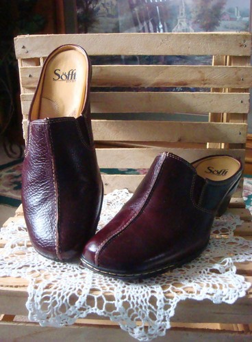 sofft leather mules