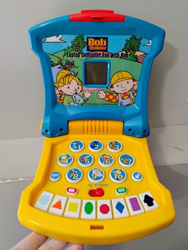 Giocattolo Portatile Imparare Tiger Bob The Builder 2001 Vintage FUNZIONANTE - Foto 3 di 14