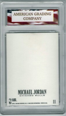 1996 Skybox Michael Jordan #11 Z-Force Z-Cling AGC 10 Gem Mint