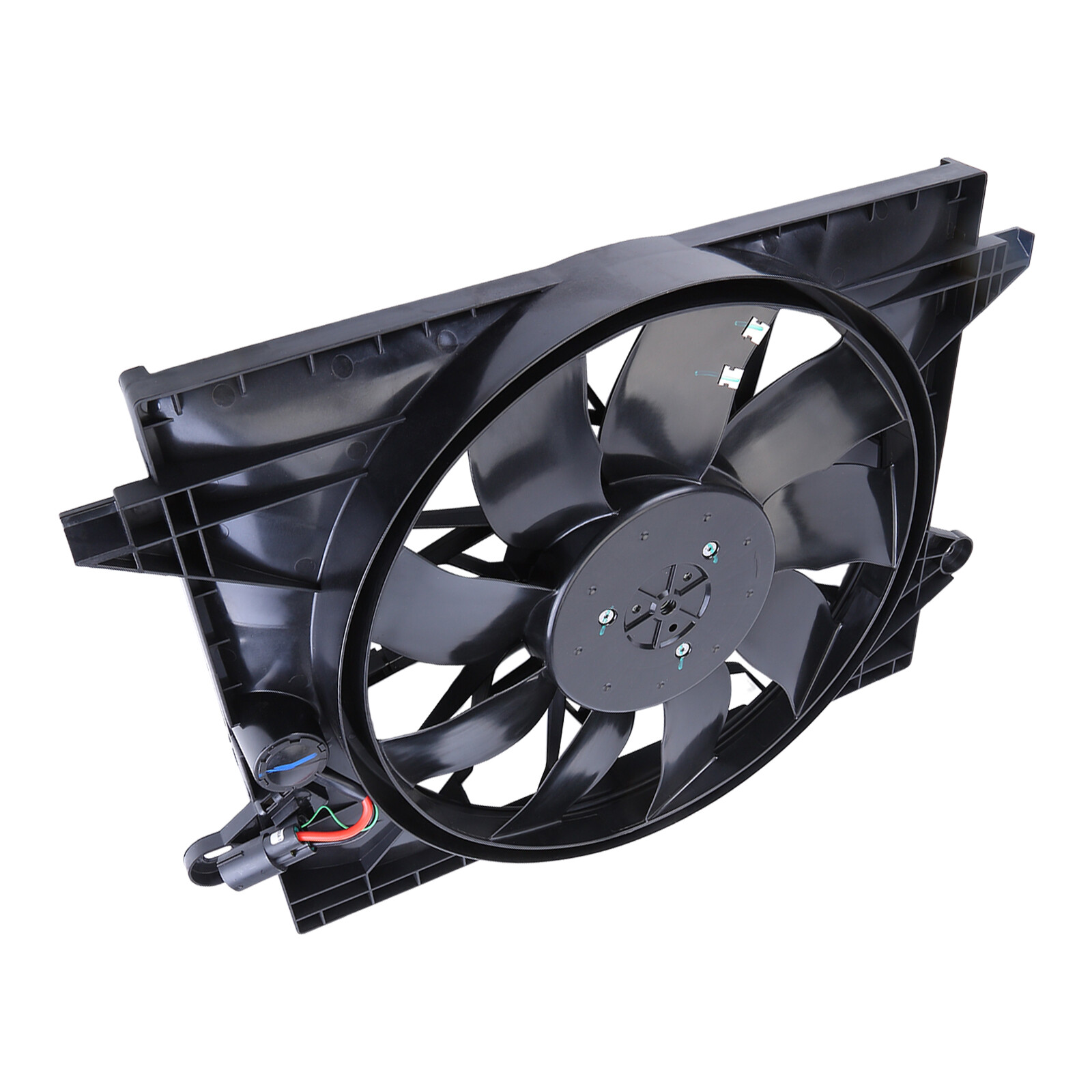 Radiator & Condenser Fan Assembly w/ Brushless Motor For Dodge Challenger 6.2L