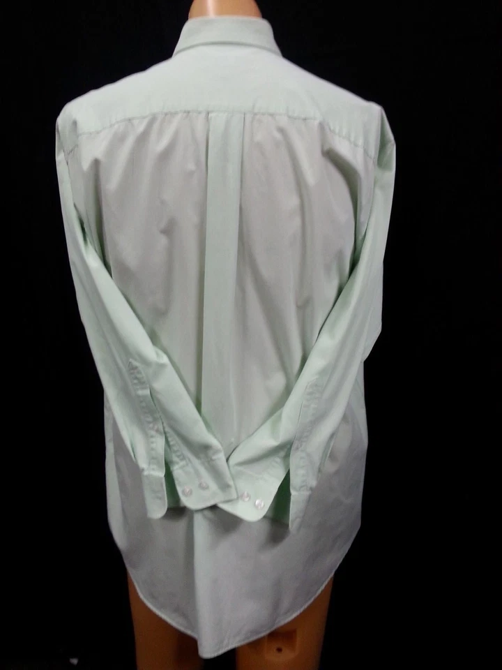 Camisa Náutica Hombre Años 80 90 De Colección Lg Slv Pastel Verde Lima Apliques 17-32-33 o 2X? Foto 4 de 4