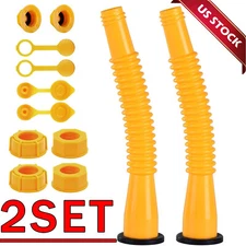 2✖ Replacement Gas Can Spout Nozzle Vent Kit for Plastic Gas Cans Old Style Cap