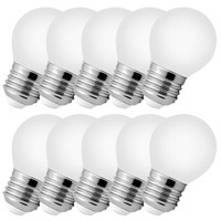 10 X Led Filament Leuchtmittel Set E27 G45 4W Milk Warmweiss Lampe GlüHbirne