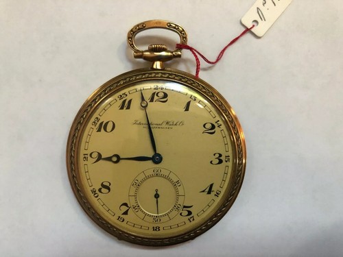 IWC International Watch Company Gold Pocket Schaffhausen Vintage Old 1920  1930 | eBay