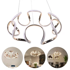 Nordic LED Acrylic Ceiling Lamp Creative Curved Twist Chandelier Pendant Light