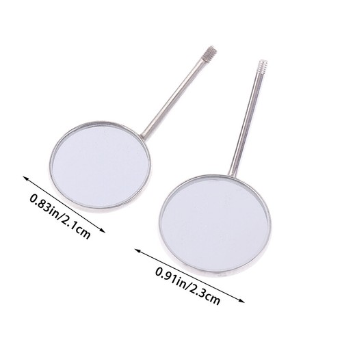 12Pcs/Box 4#5# Dental Exam Mirror Head Mouth Reflector Oral Endoscope Mirrors - Foto 3 di 14