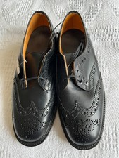Loakes, Gents , All Leather, Black, Brouges - Size 7.5 F