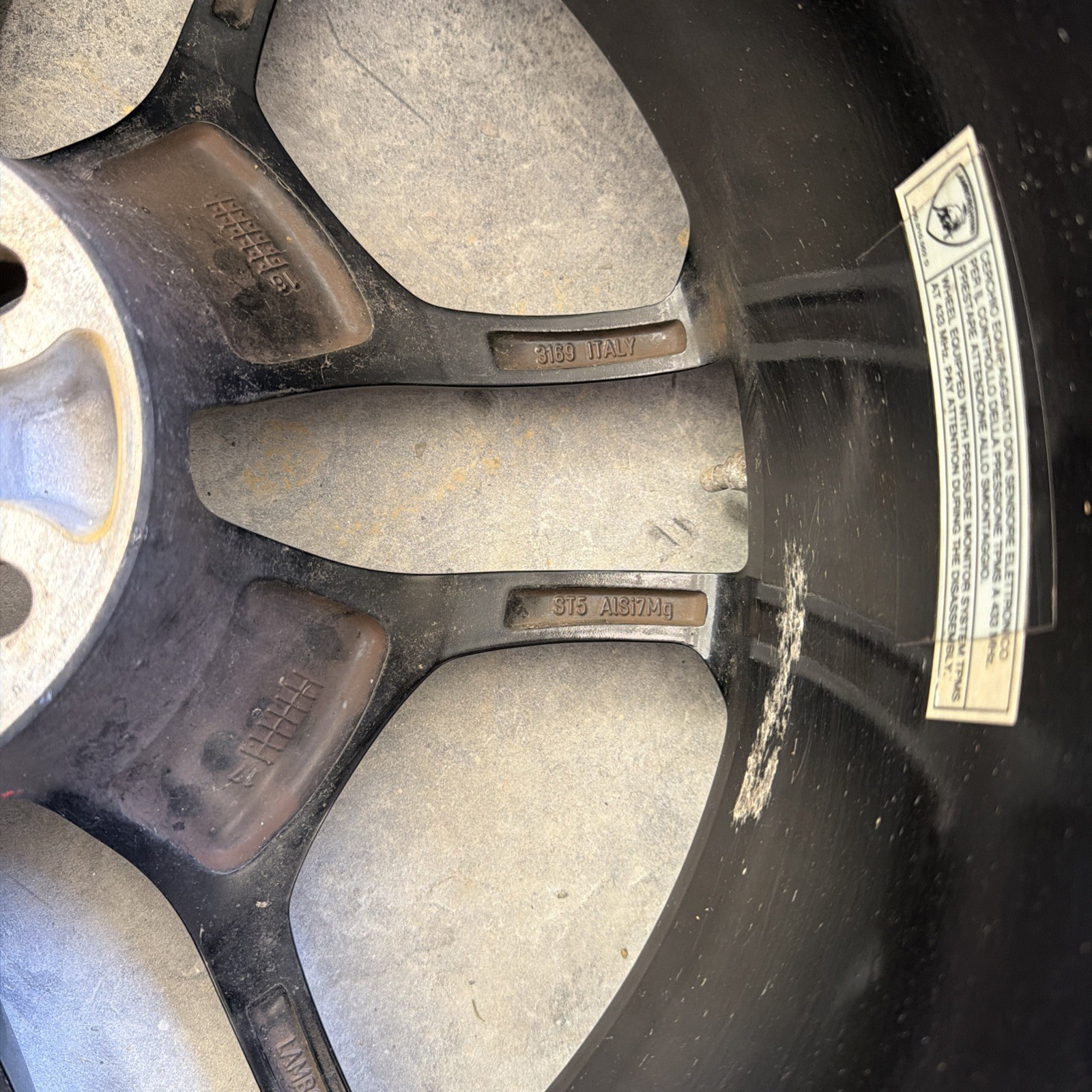 Lamborghini Huracan 20 inch 20 x 11 Original Rear Wheel 2015 - 2022 OEM GOOD
