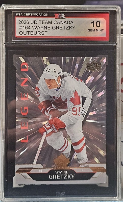 2026 UD Team Canada Wayne Gretzky Outburst Legend 🇨🇦🇨🇦🇨🇦 KSA 10 Gem Mint