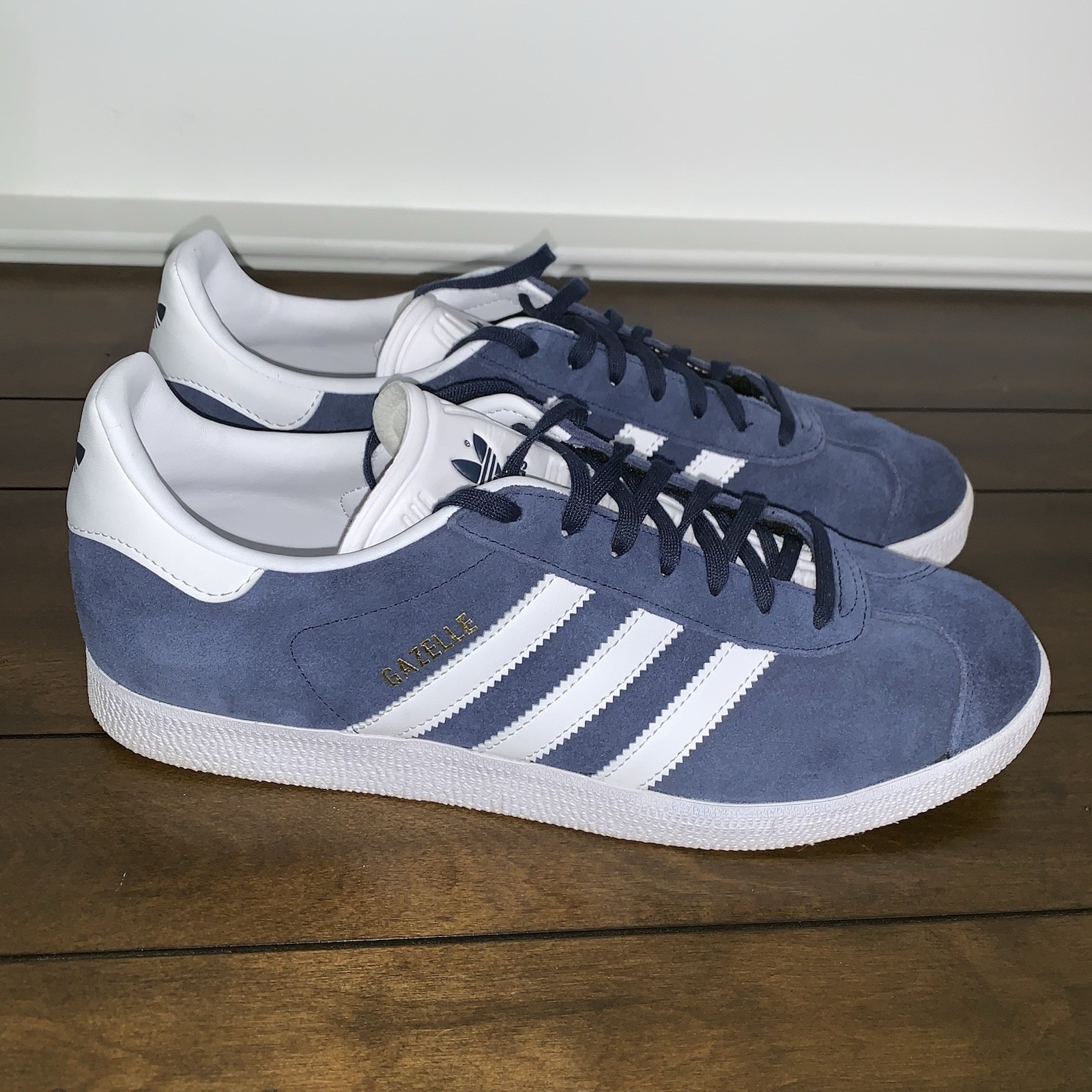 Adidas Gazelle Suede Shoes Mens Size 10 Collegiate Navy Blue White ($100 RETAIL) thumbnail 11