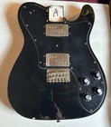 LOADED Fender Squier Telecaster Deluxe Body  Project Black Worn Keith Richards