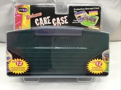 New Nyko Deluxe Care Case Atomic Purple Holds 12 PS1 Cards or 12 GameBoy Color