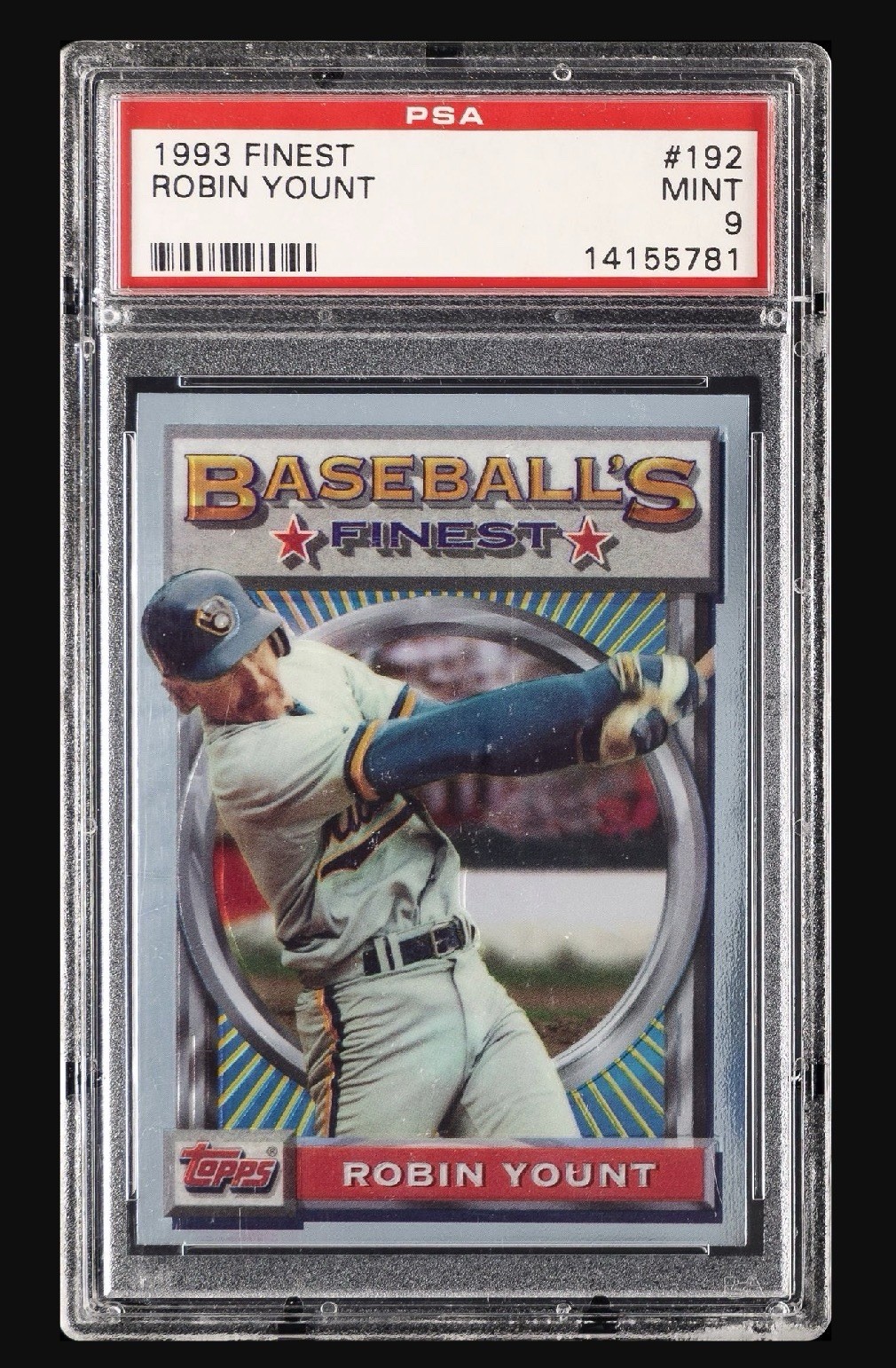 1993 Finest Robin Yount - PSA MINT 9 - Milwaukee Brewers