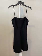 Urban Outfitters Black Mini Slip Dress