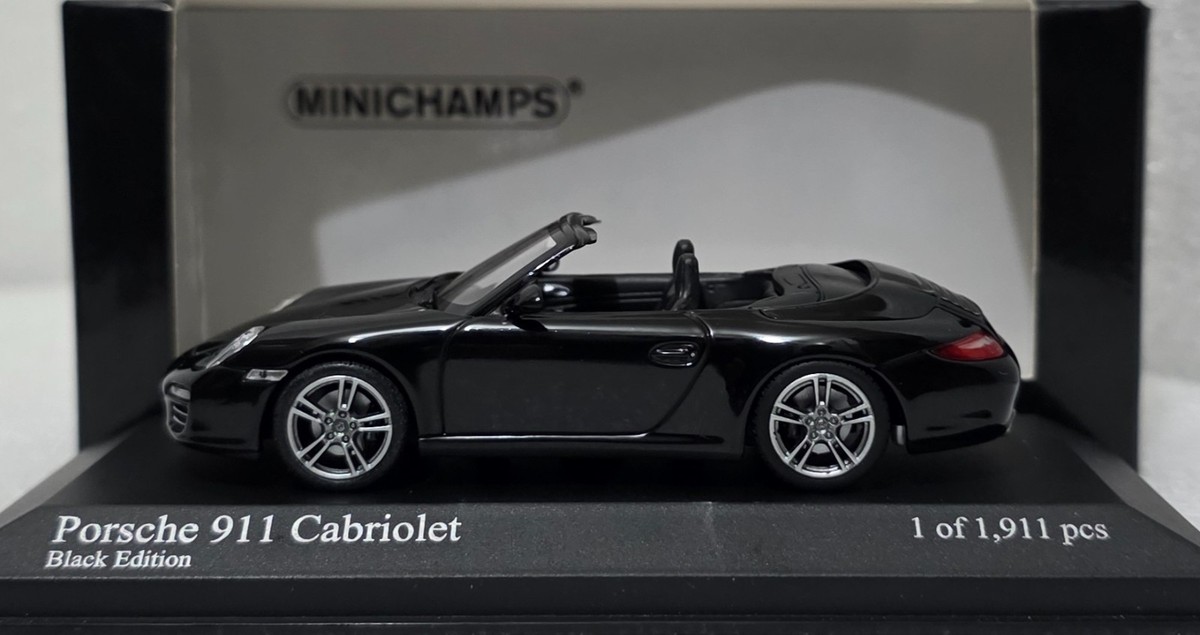 Porsche 911 (997.II) Carrera Cabriolet Black 2008 1:43 Minichamps