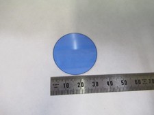 ZEISS GERMANY GLASS FILTER LIGHT BLUE OPTICS MICROSCOPE PART AS PICTURED V8-B-33