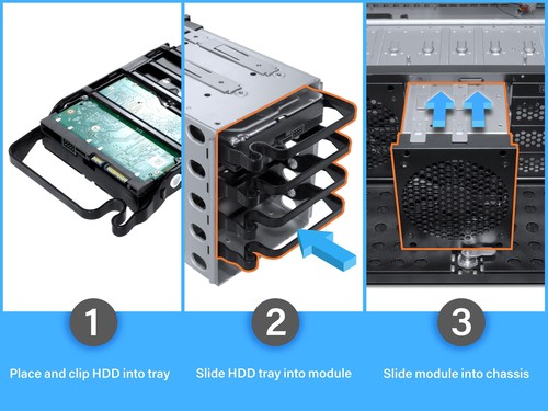 Rosewill 4U Server Chassis 11 Bay Server Case 8X 3.5 + 3X 5.25 HDD, ATX, Rack... - Picture 4 of 6