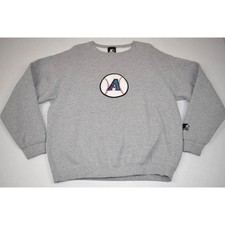 Vintage MLB Sweatshirt Arizona D Backs Size L 90s Original Color Starter MadeUSA