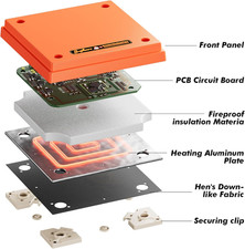 Chick Brooder Heating Plate with anti Stand Cone 10 X 10 Brooder Heater For