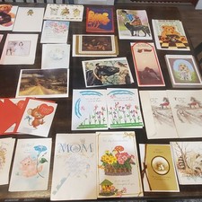 Large Lot of Vintage Greeting Cards Never Used 126 With Envelopes 
