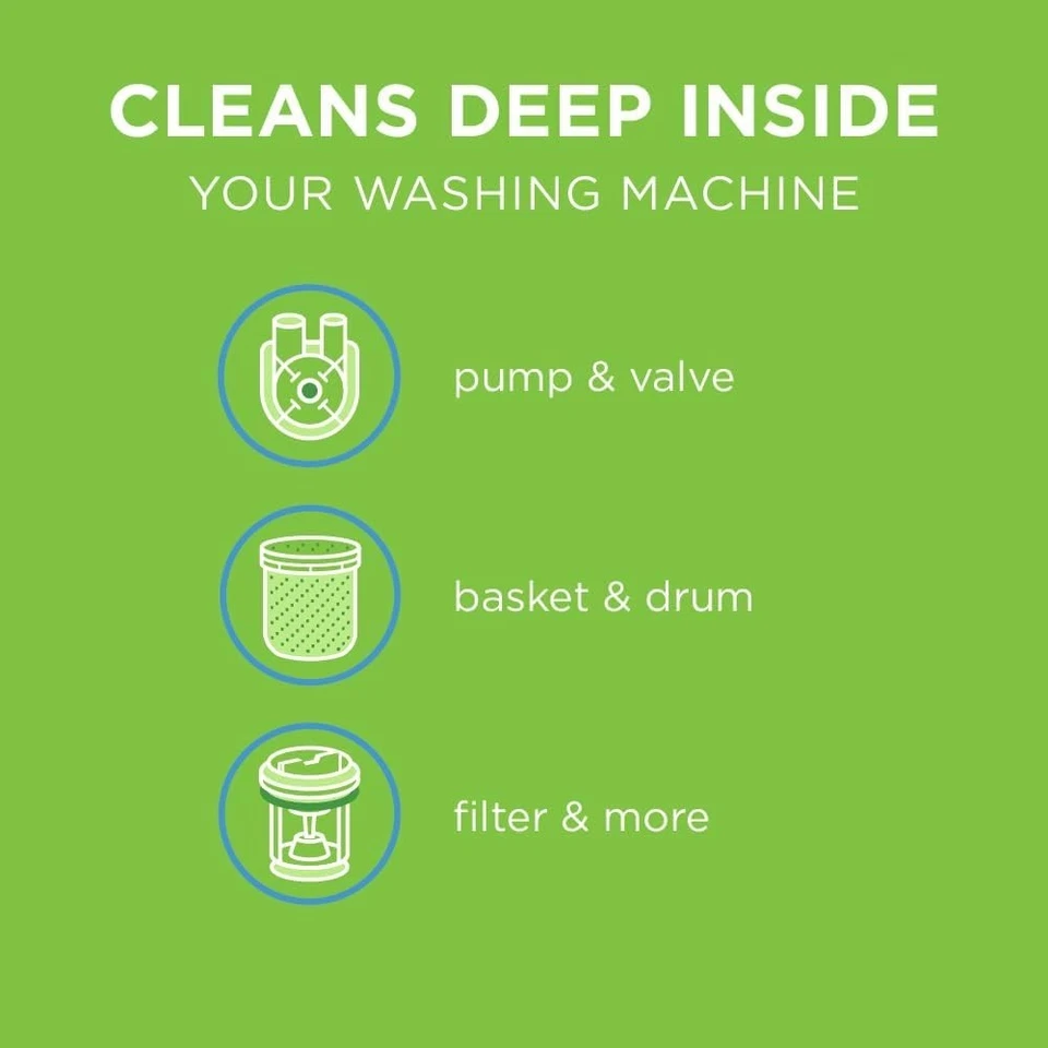 Affresh Washing Machine Cleaner, Cleans Front Load and Top Load Washers 6 tablet - Image 2 of 4