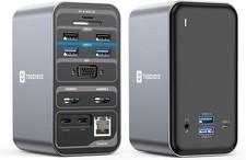TobenONE 15-in-1 USB C Docking Station Dual Monitor Dual HDMI 4K 1080P FREE SHIP